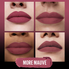 Maybelline Ultimatte effet-flou-confort, texture légère qui glisse sur les lèvres.