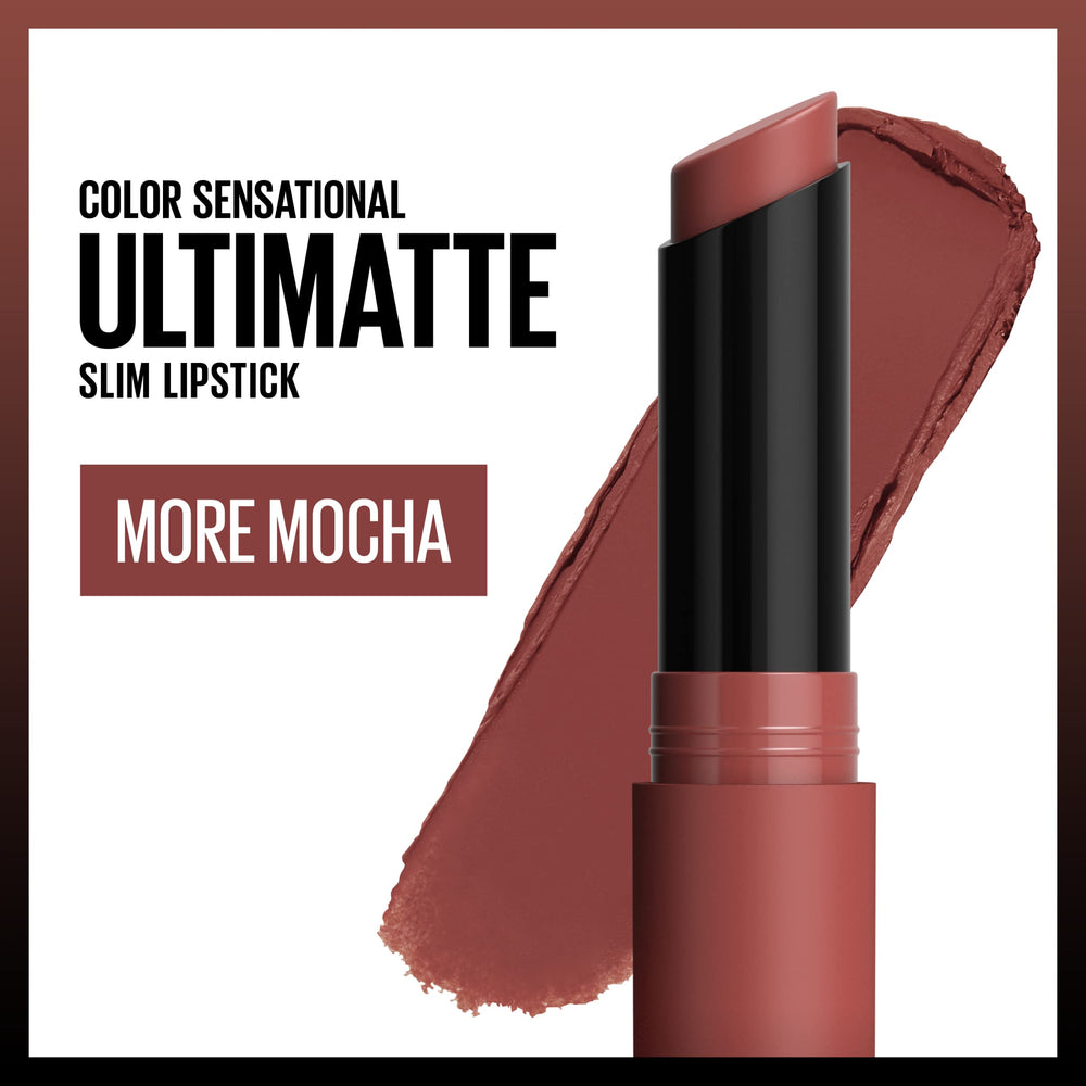 Maybelline Ultimatte Slim texture floutante qui lisse les contours des lèvres.
