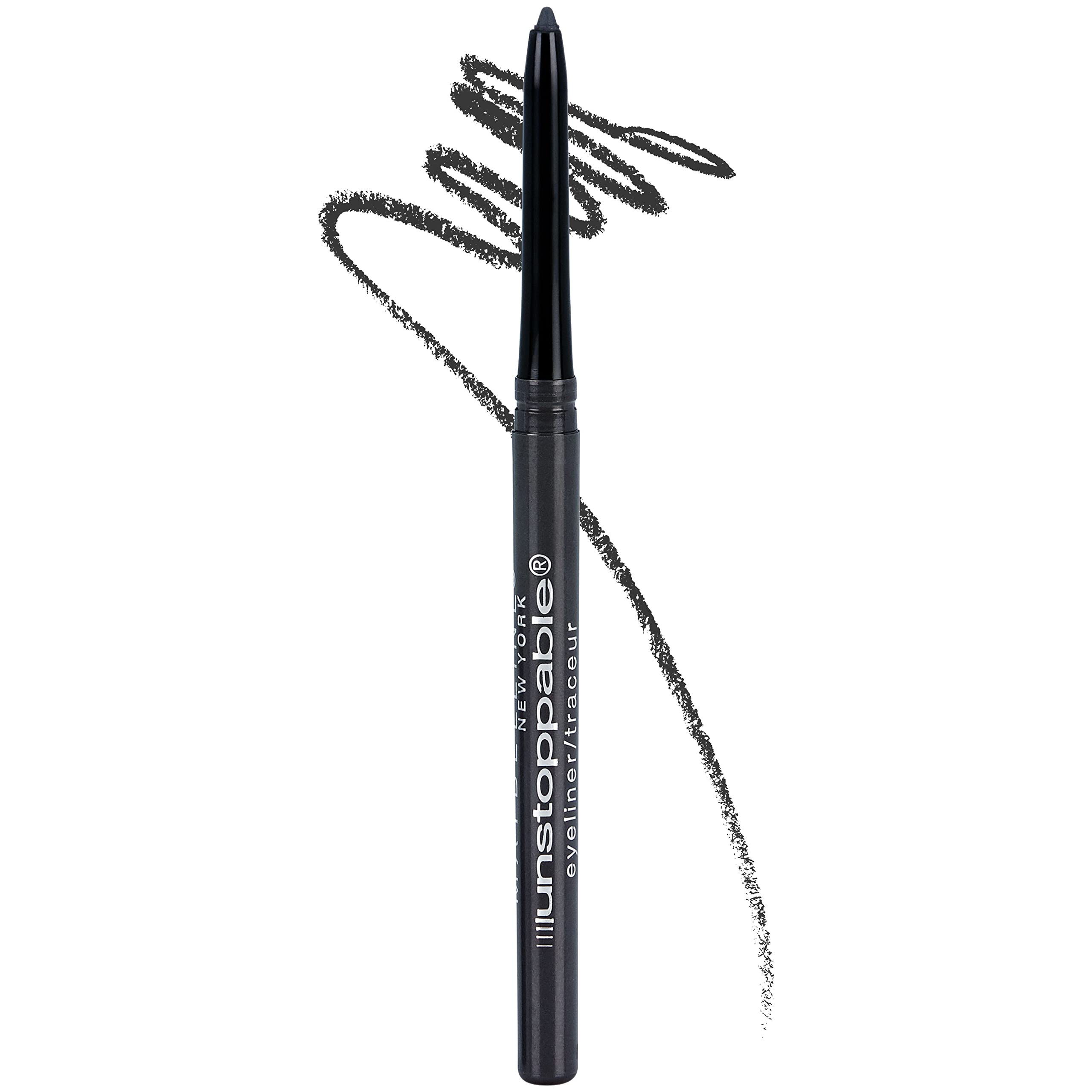 Maybelline Unstoppable crayon-yeux, pointe auto-affûtée et tracé net toute la journée.