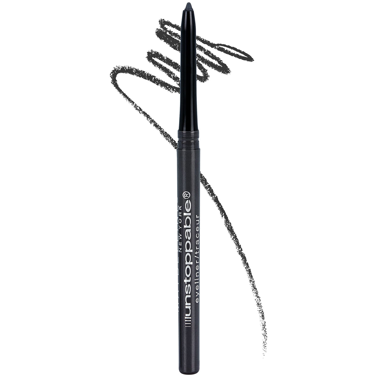 Maybelline Unstoppable crayon-yeux, pointe auto-affûtée et tracé net toute la journée.