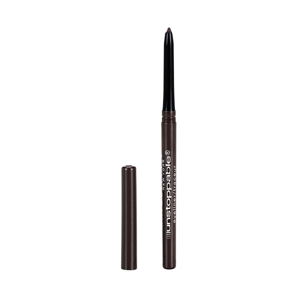 Maybelline Unstoppable Espresso application demo, precise tip for clean lines.