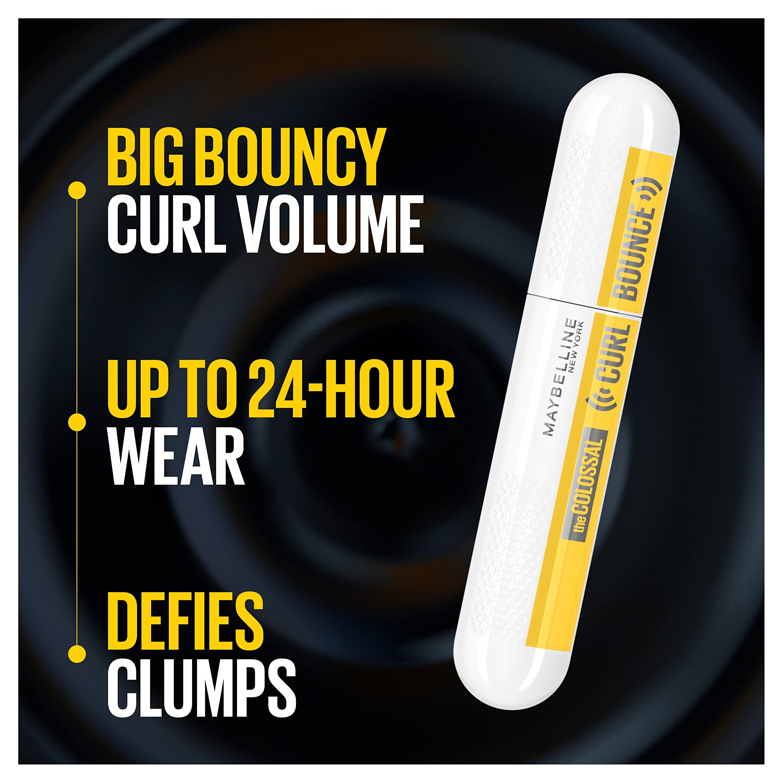 Maybelline Volum'Express Colossal Curl Bounce, courbure des cils accentuée.