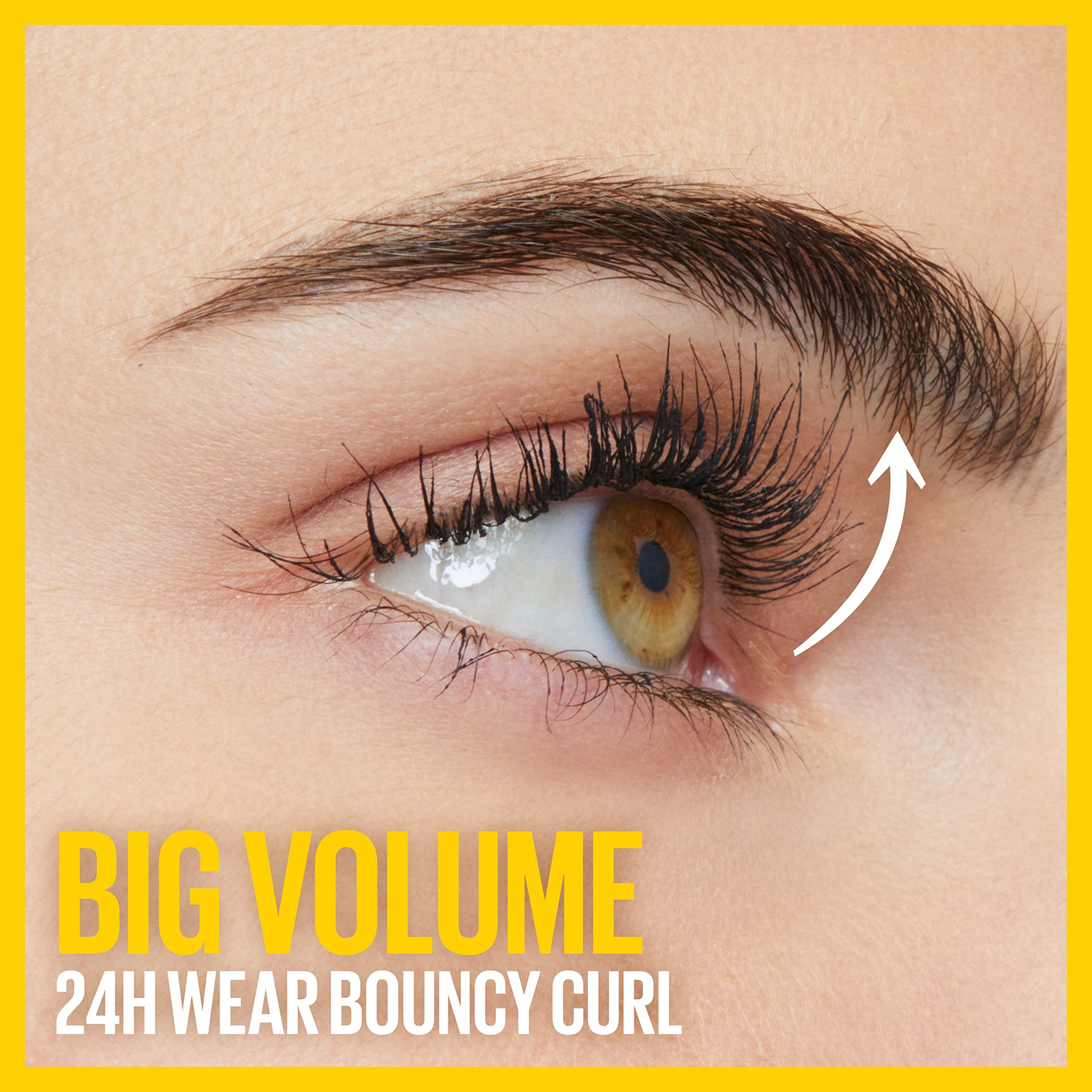 Maybelline Volum'Express Colossal Curl Bounce, waterproof pour une tenue fiable.