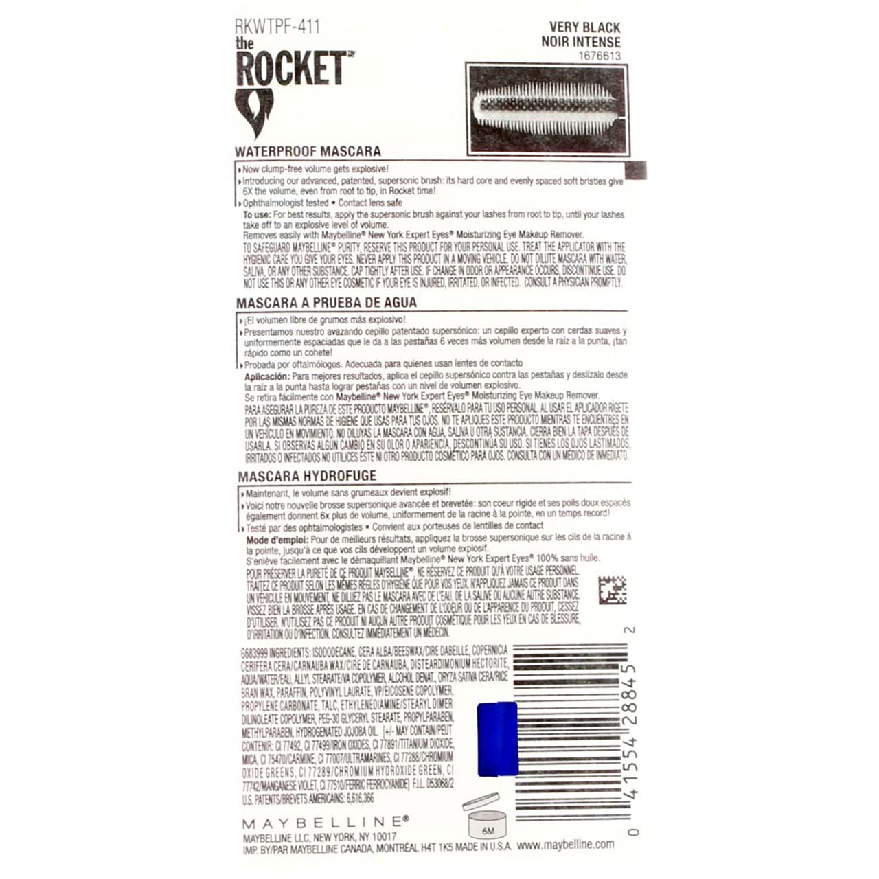 Maybelline Volume Express The Rocket mascara, volume explosif, regard plus intense