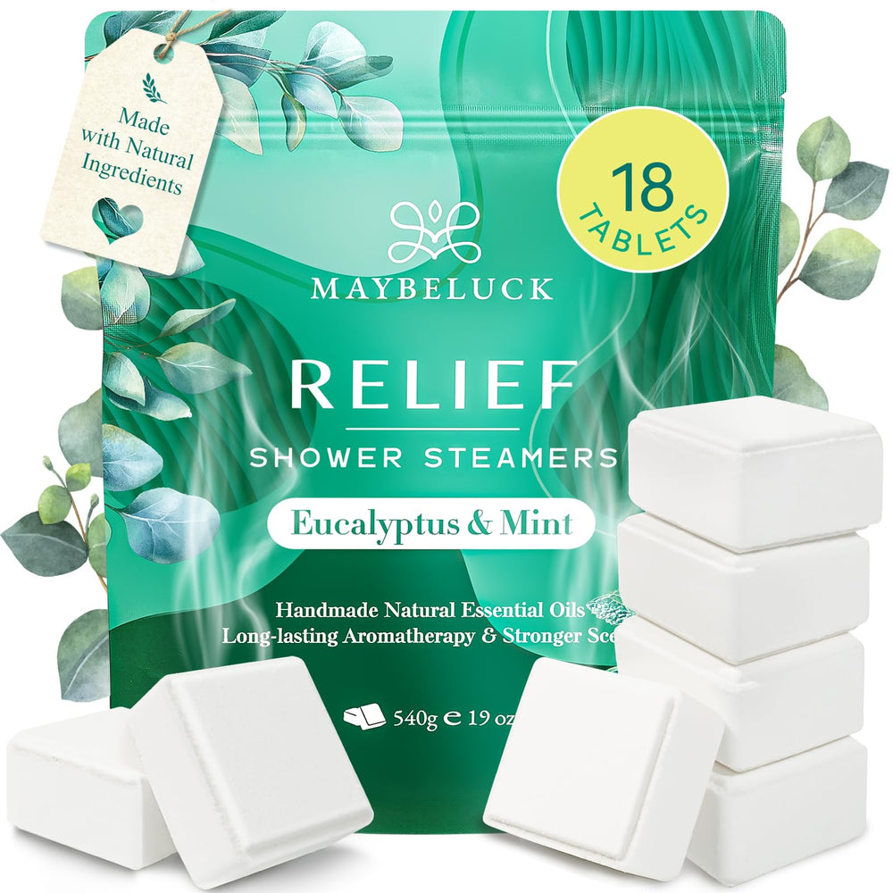 Maybeluck bombes-douche lot: parfum eucalyptus menthe, vivifiant pour votre routine matinale.