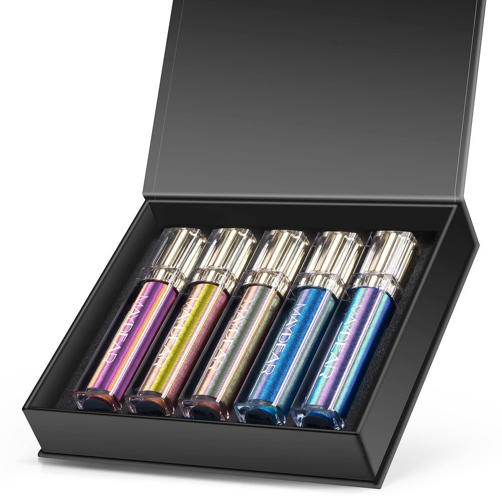 Maydear Chameleon gloss à lèvres diamanté en application lumineuse et durable.