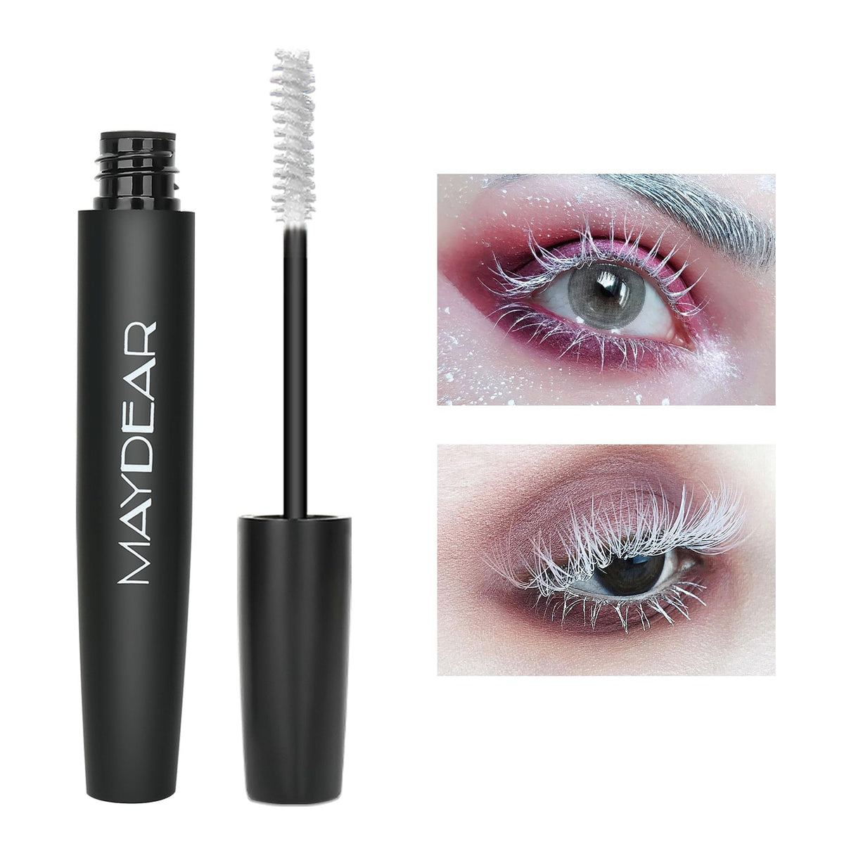 Maydear Mascara Blanc: volume instantané pour des cils plus fournis et définis