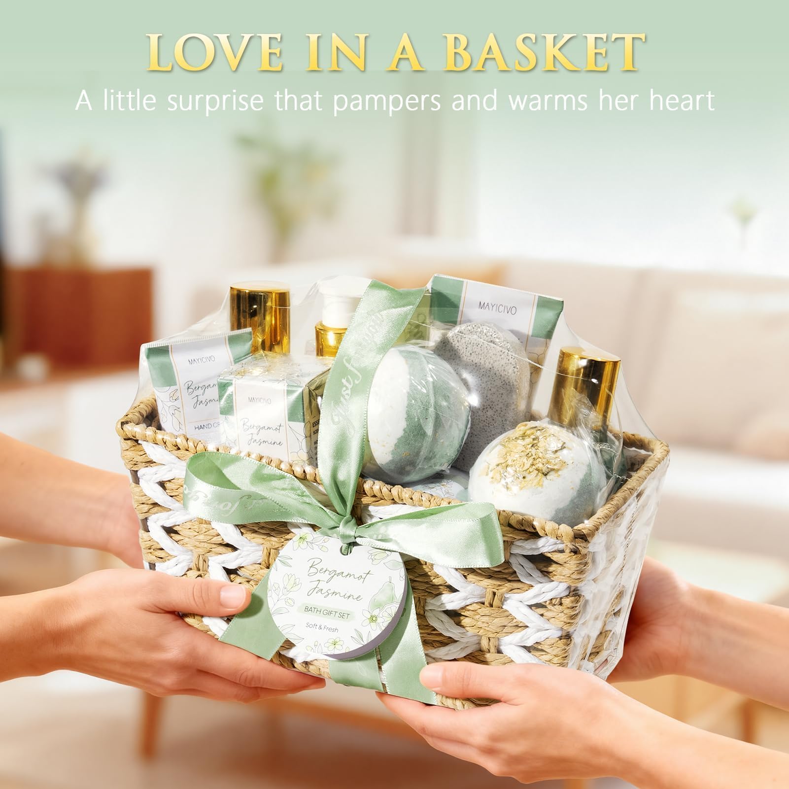 Bombes de bain MAYICIVO bergamot jasmin éclats parfumés et soin peau