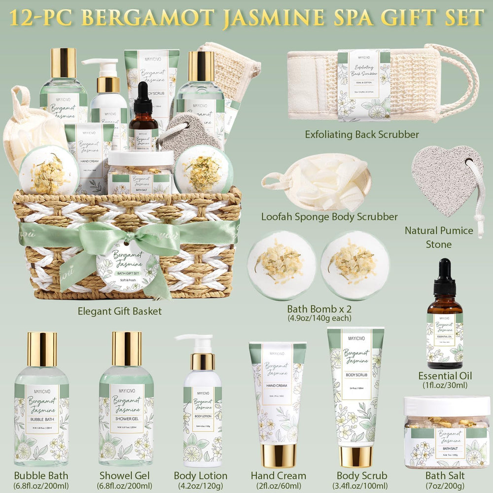 Bulle de bain MAYICIVO bergamot jasmin pour une mousse enveloppante