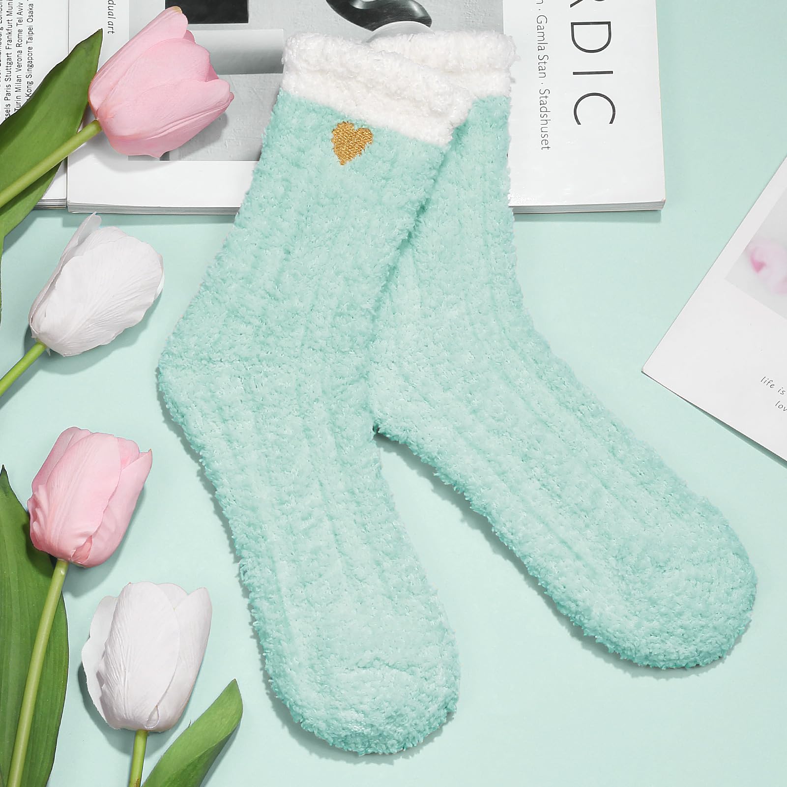 MAYICIVO chaussettes-douces: chaussettes moelleuses pour chaleur et confort.