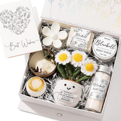MAYICIVO crochet-daisy : petit motif fleurs apportant joie au rituel spa à domicile.