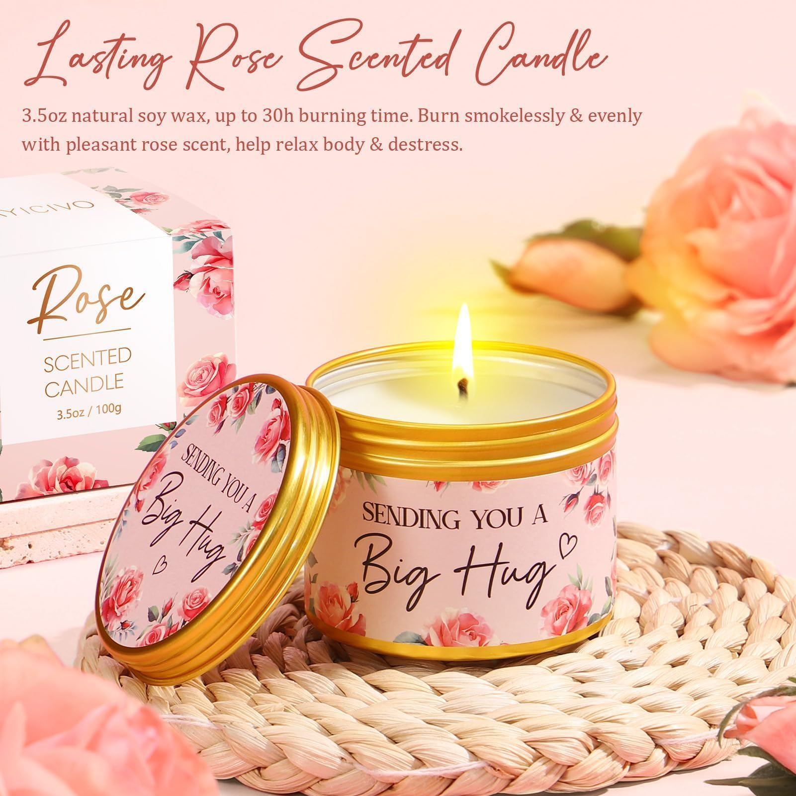 MAYICIVO savon parfumé fleuri dans un coffret romantique