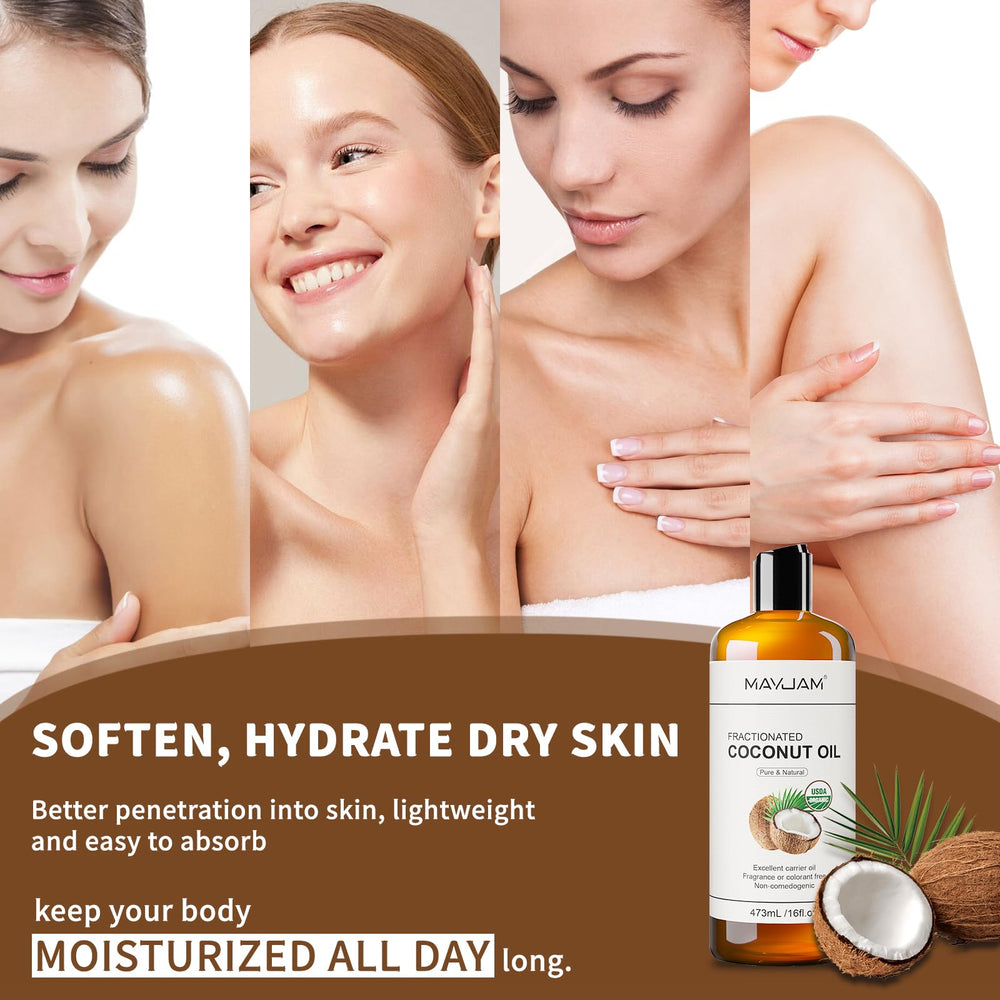MAYJAM huile coco-massage-corps: huile polyvalente pour massage et peau