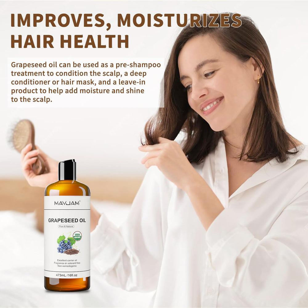 MAYJAM huile-graines-raisin pores : aide à équilibrer et assainir les pores.