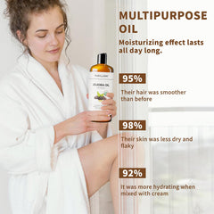 MAYJAM huile jojoba visage, absorption rapide et non gras.