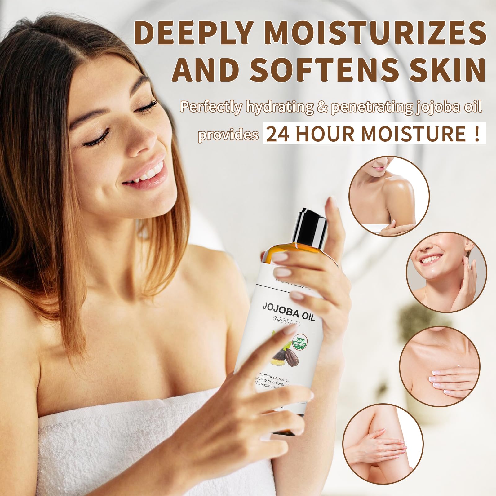 MAYJAM huile jojoba base DIY, idéale pour mélanges huiles essentielles.