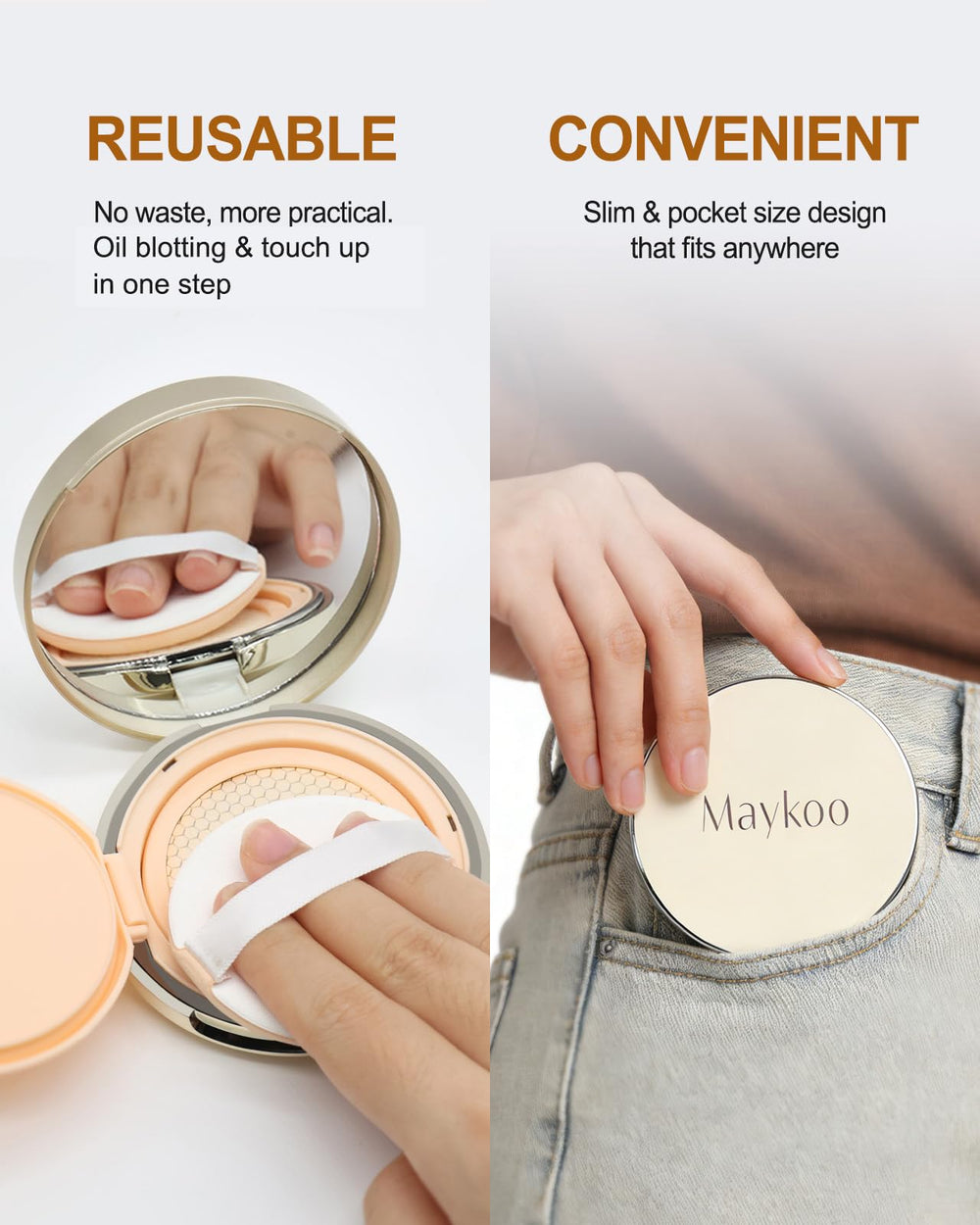 MAYKOO convient pour peaux huileuses et sensibles non comedogene.