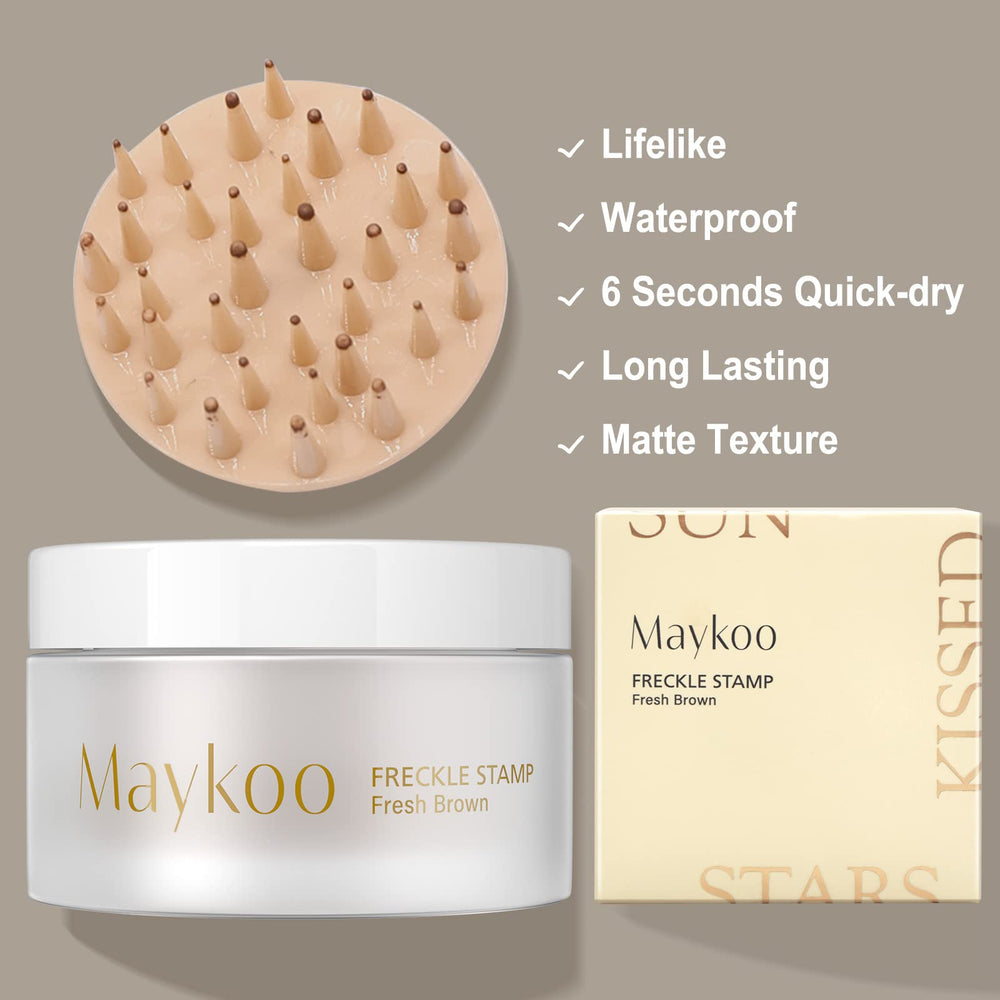 MAYKOO Freckle Cushion couleur brun naturel adaptée.