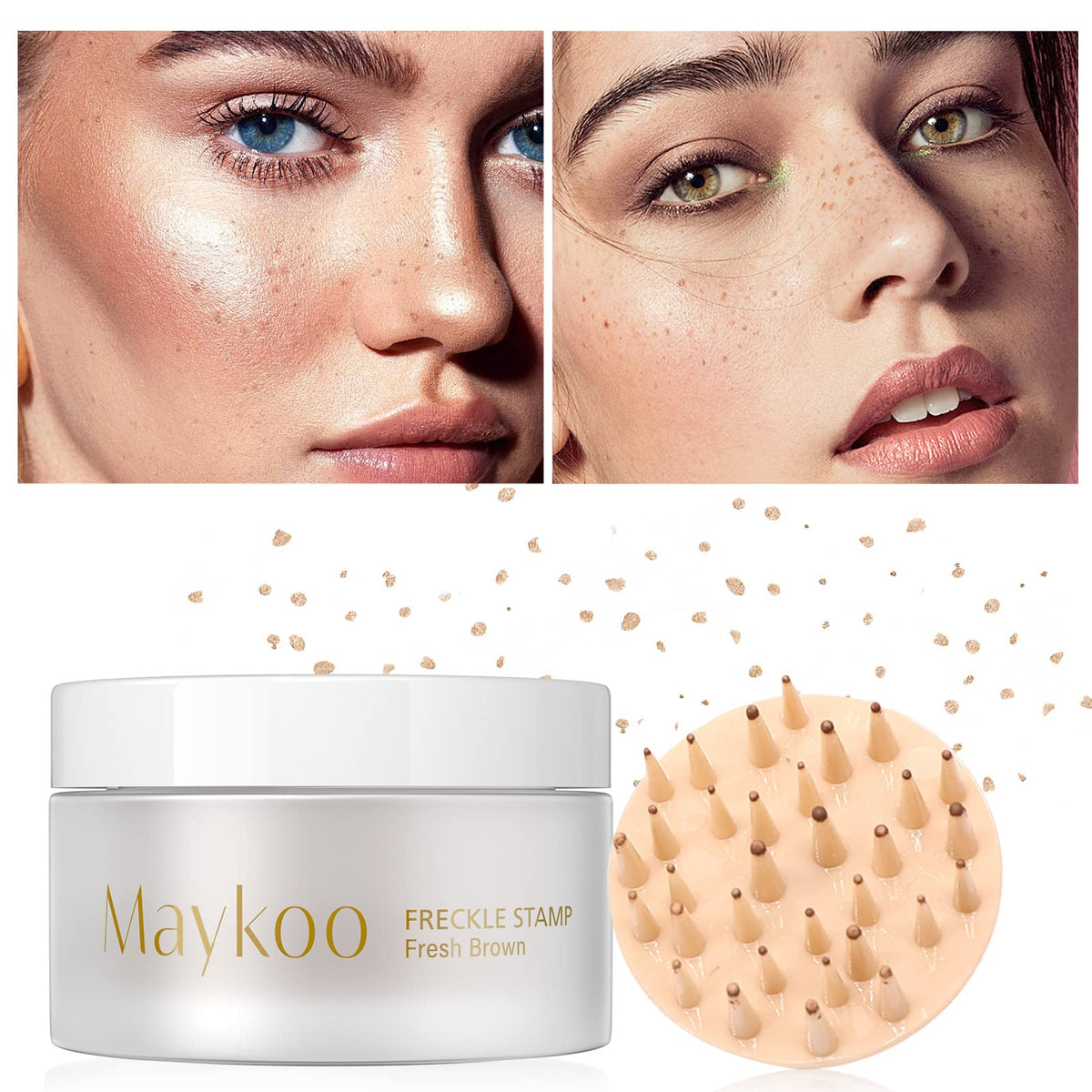 MAYKOO Freckle Cushion pour taches naturelles, application rapide.