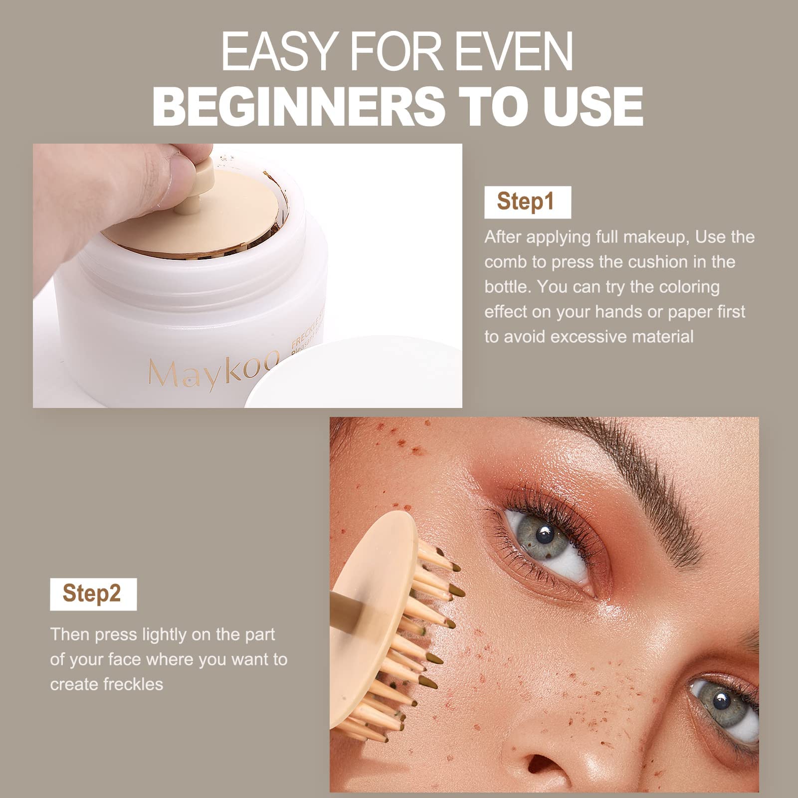 MAYKOO Freckle Cushion apporte un effet soleil naturel.