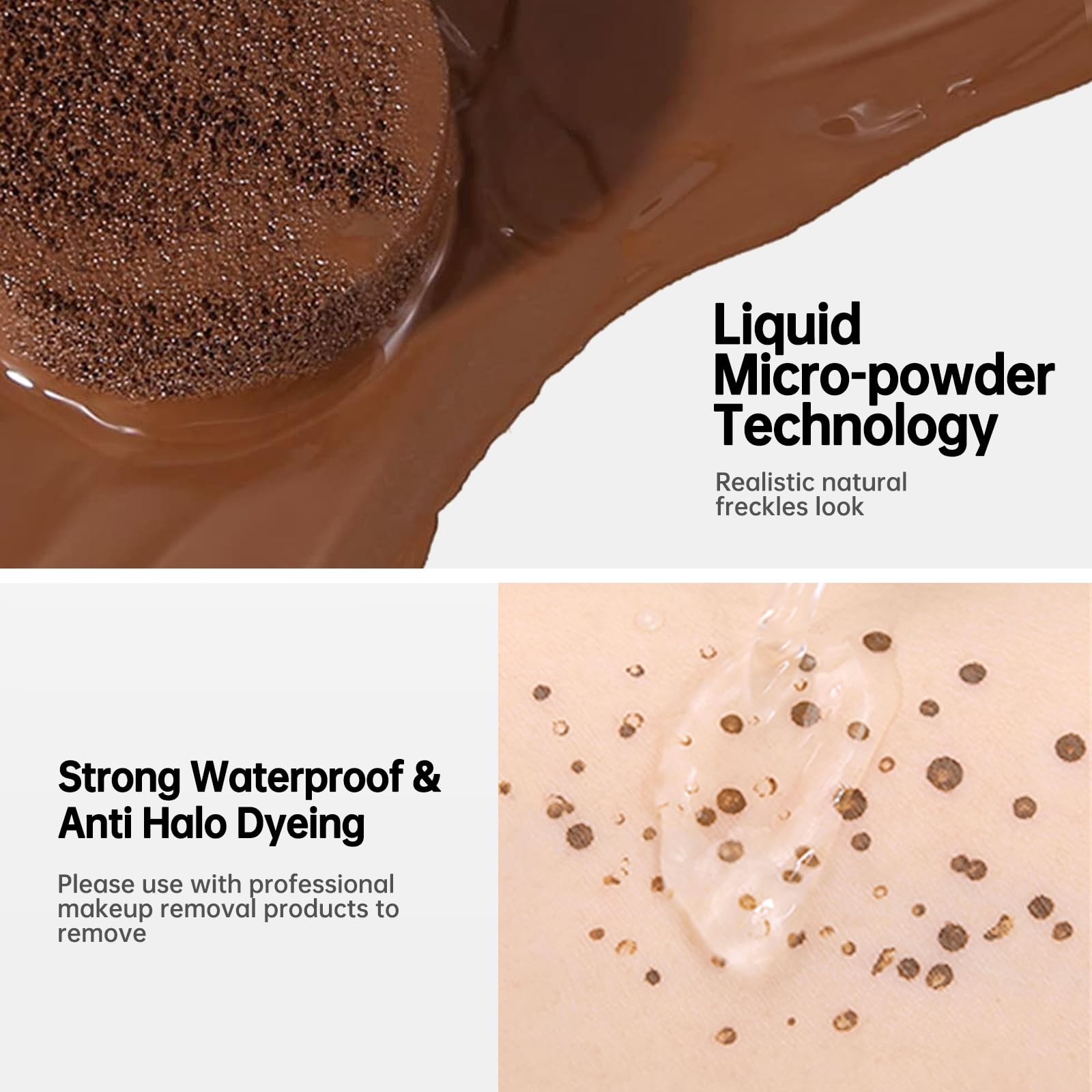 MAYKOO rendu naturel des taches de rousseur sur le visage