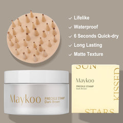 MAYKOO tampon taches de rousseur avec longueurs variées pour réalisme