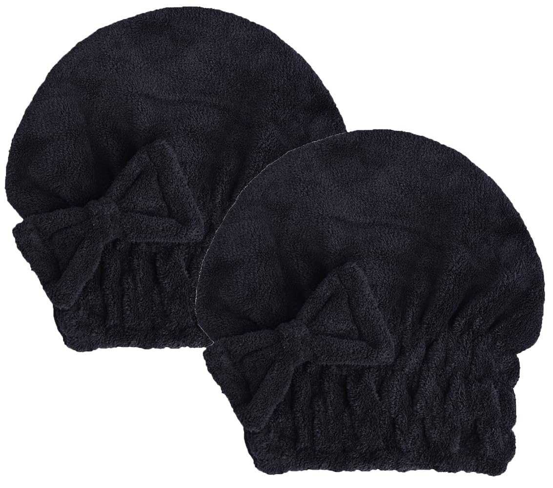 MAYOUTH cap-douche microfibre avec noeud, absorption rapide pour cheveux mouillés