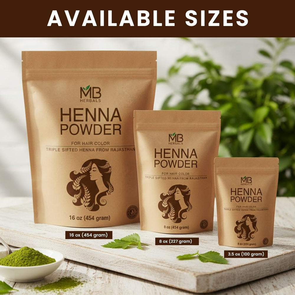 MB Herbals Henne – origine Rajasthan Marwar, produit authentique.