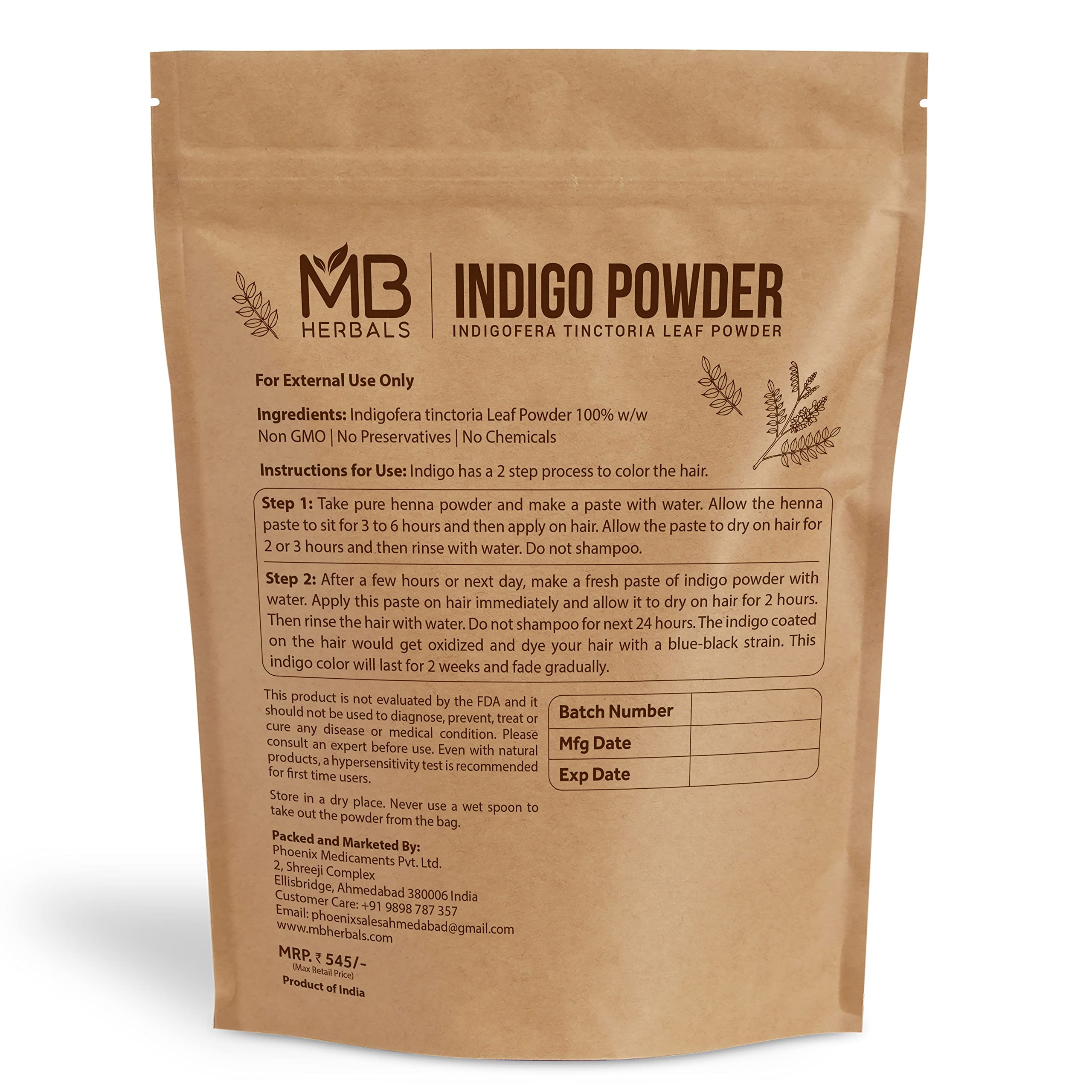 MB Herbals Indigo Poudre: préparation et application étape par étape pour une couleur durable