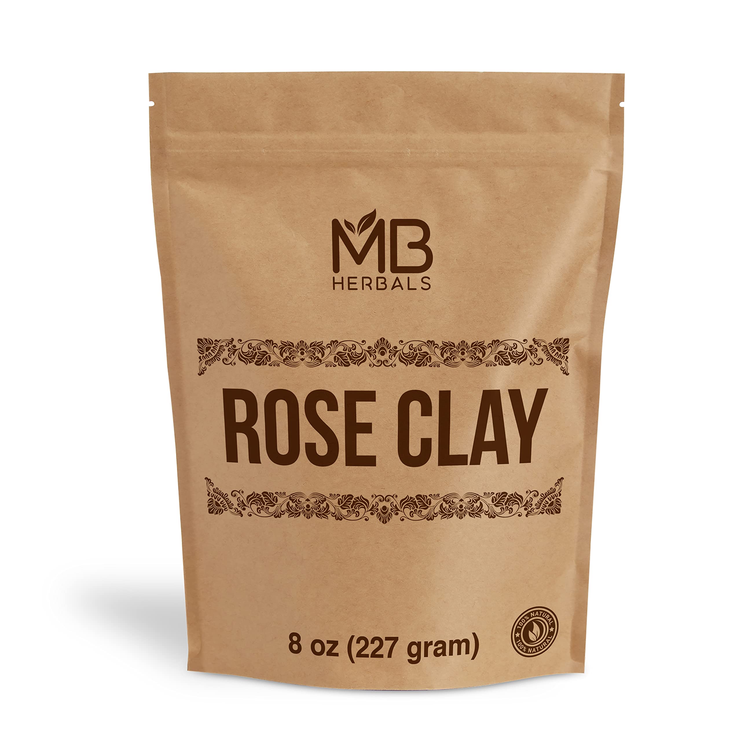 MB Herbals Rose Clay : le bocal rose purifie la peau en douceur.
