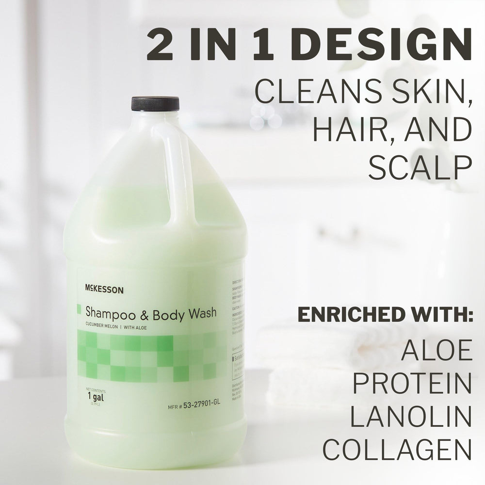 Parfum frais concombre-melon, expérience douche agréable avec McKesson.