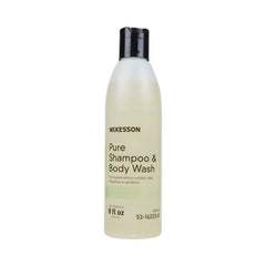 McKesson Pure: bouteille 2-en-1 pour cheveux et corps, pratique et polyvalente.