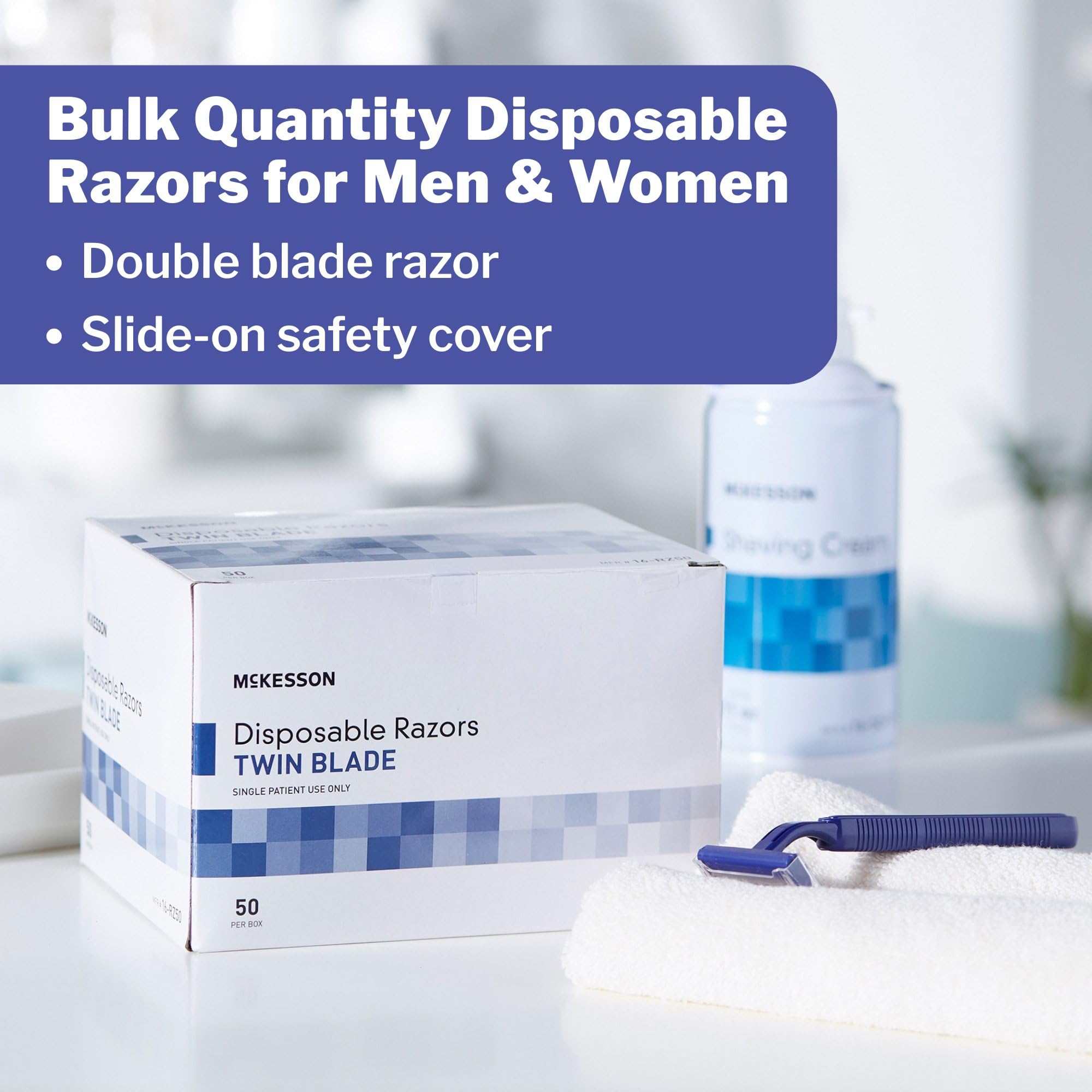 Utilisation en salon McKesson pour preparation rapide et propre.