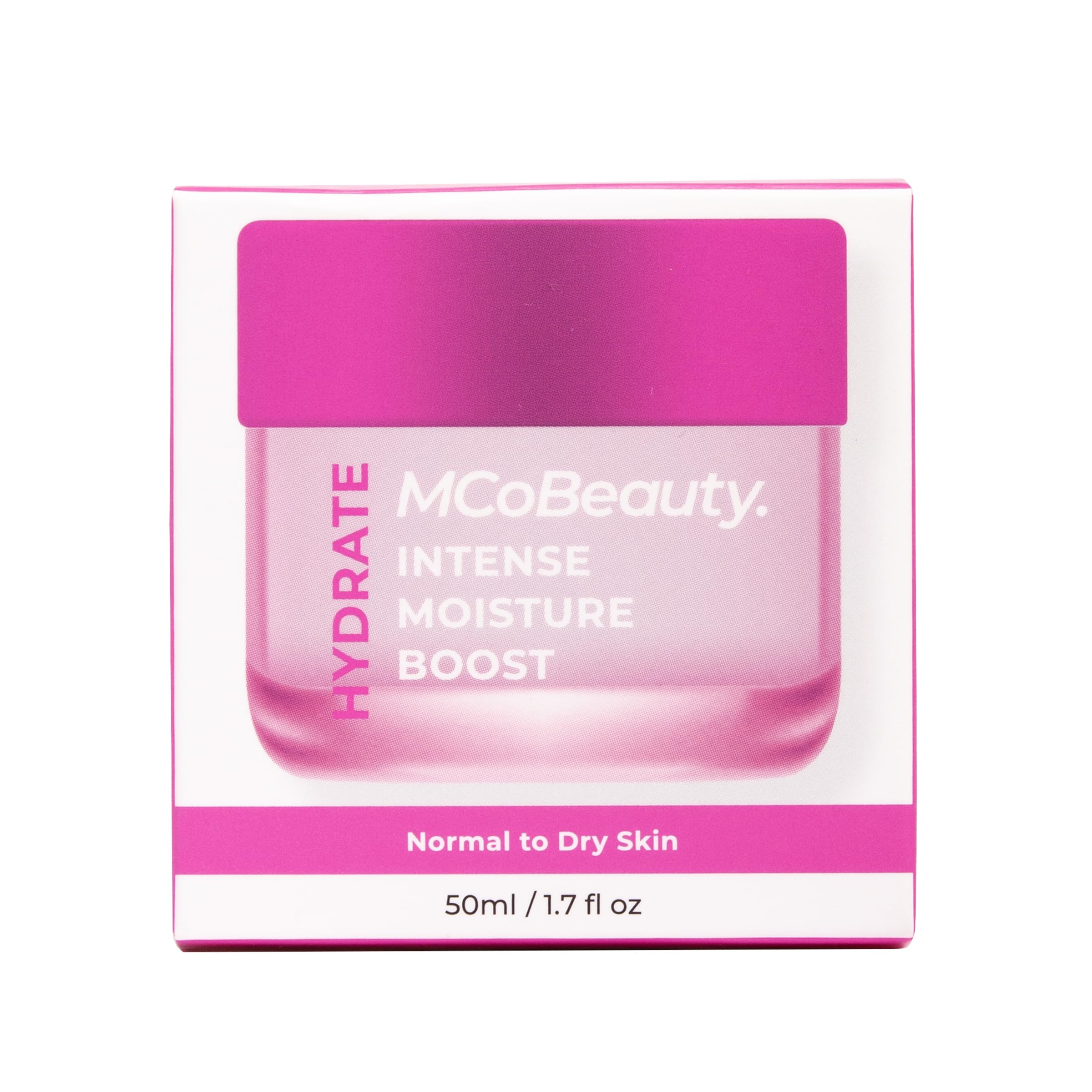 MCoBeauty Hydrate Intense Crème – application quotidienne visage, soin rapide et efficace.