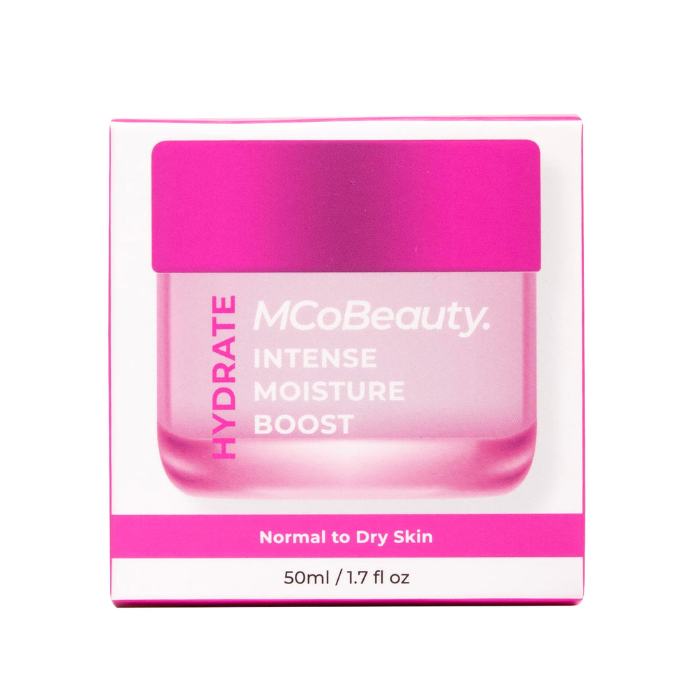 MCoBeauty Hydrate Intense Crème – application quotidienne visage, soin rapide et efficace.