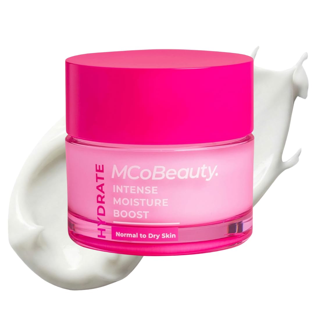 MCoBeauty Hydrate Intense Crème – texture crème-bouteille, hydratation durable.