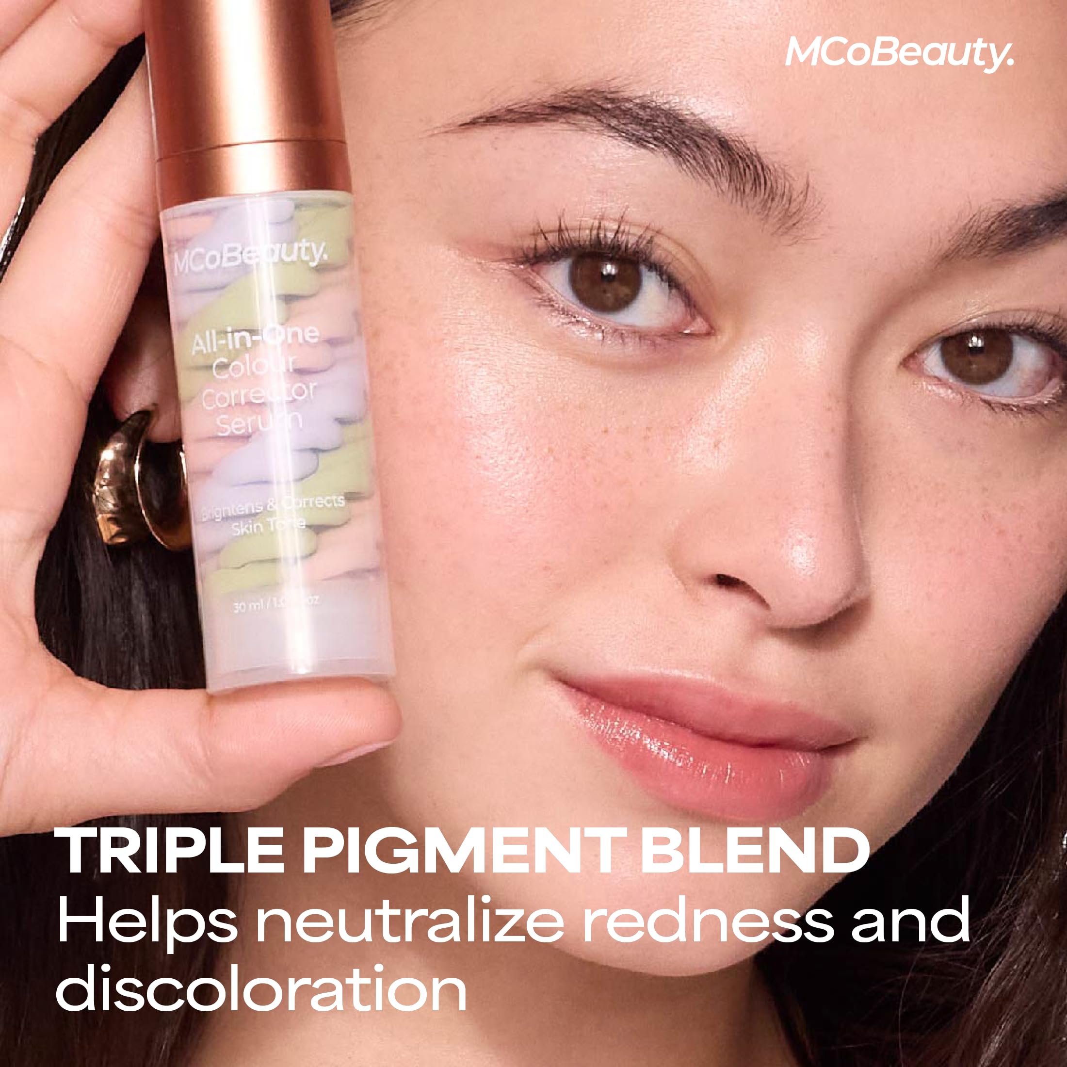MCoBeauty primer teinte verte corrige les rougeurs et harmonise le teint.
