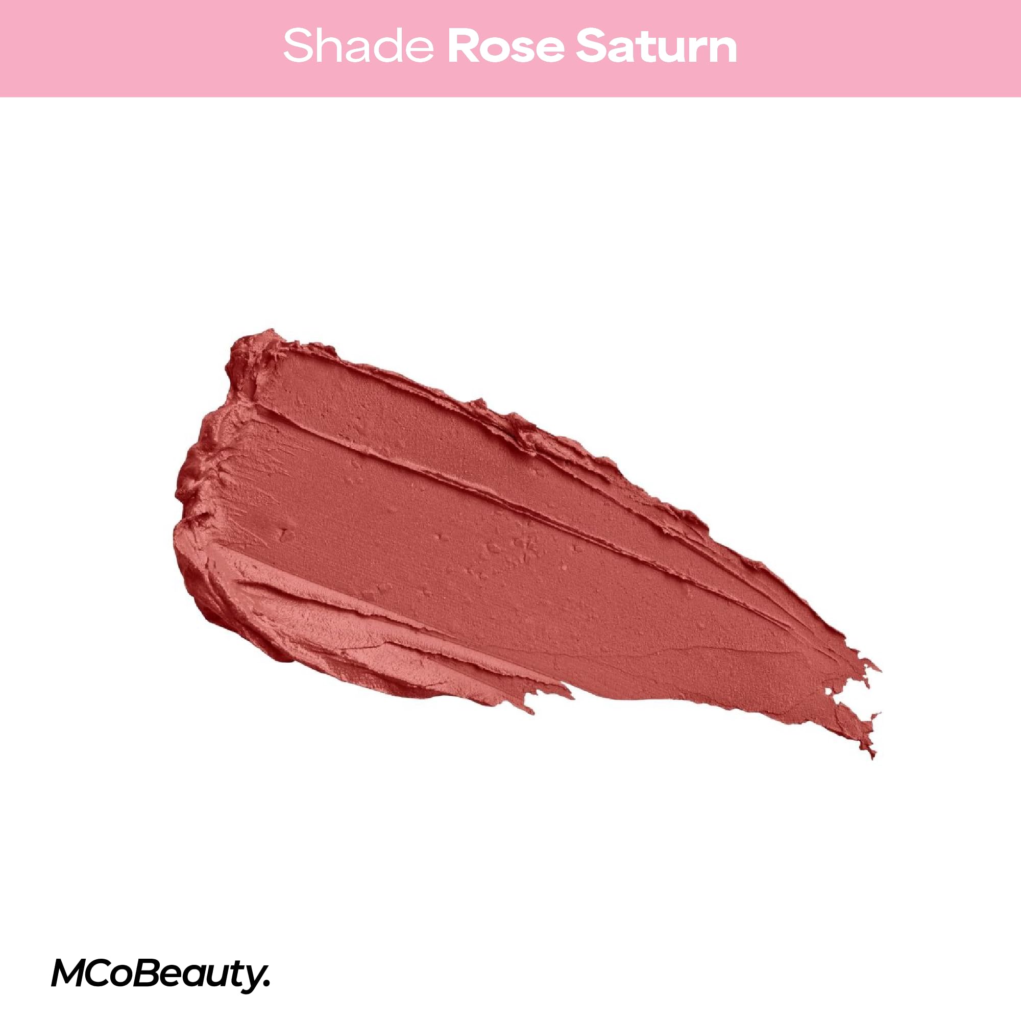 MCoBeauty Crème Matte Luxe Lipstick test lèvres montre couleur durable et confort.
