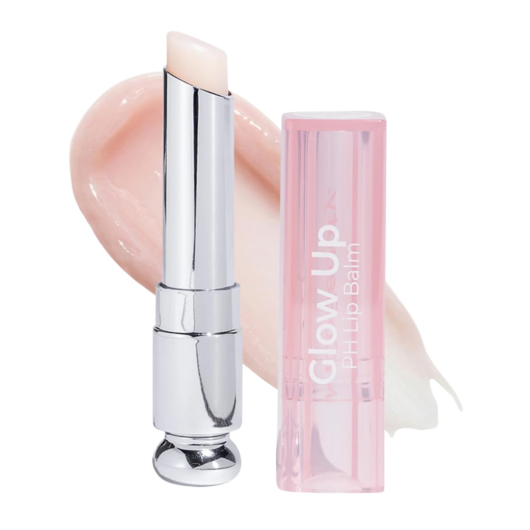MCoBeauty Glow Up baume à lèvres aperçu avec teinte rosée adaptative.