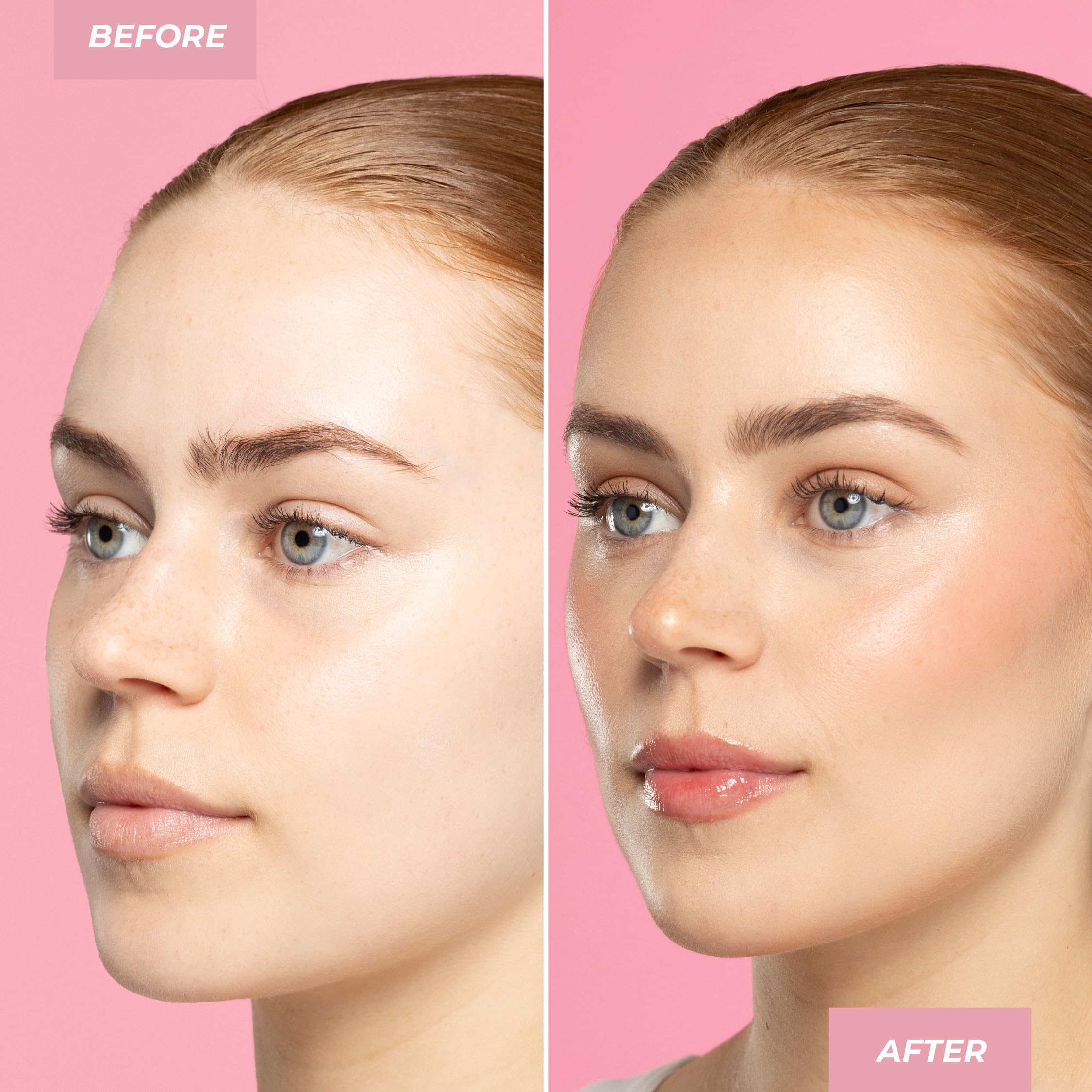 Application simple sur maquillage pour un fini hydraté et lumineux.