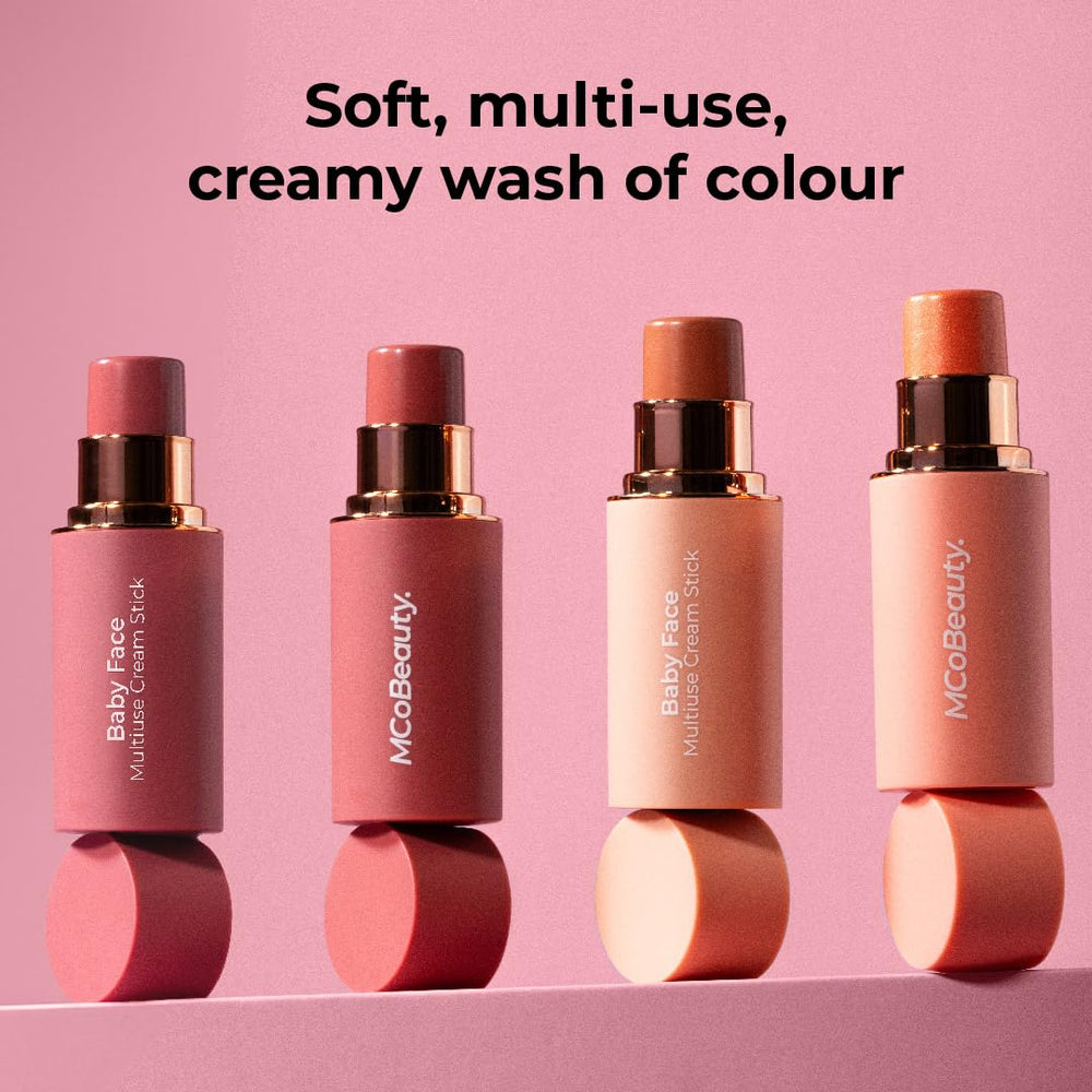 Rendu naturel et frais grâce à Rose Pivoine sur le Baby Face Stick.