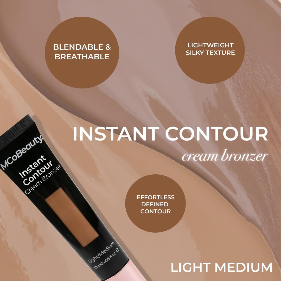 MCoBeauty Instant Contour Cream Bronzer – routine rapide pour un look structuré