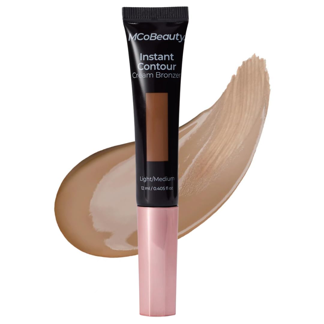 MCoBeauty Instant Contour Cream Bronzer – teinte claire à moyenne pour définition naturelle