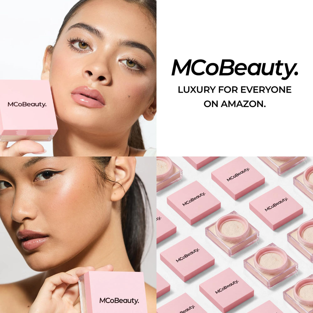 MCoBeauty Poudre libre translucide : idéale pour peaux normales, mixtes et grasses.