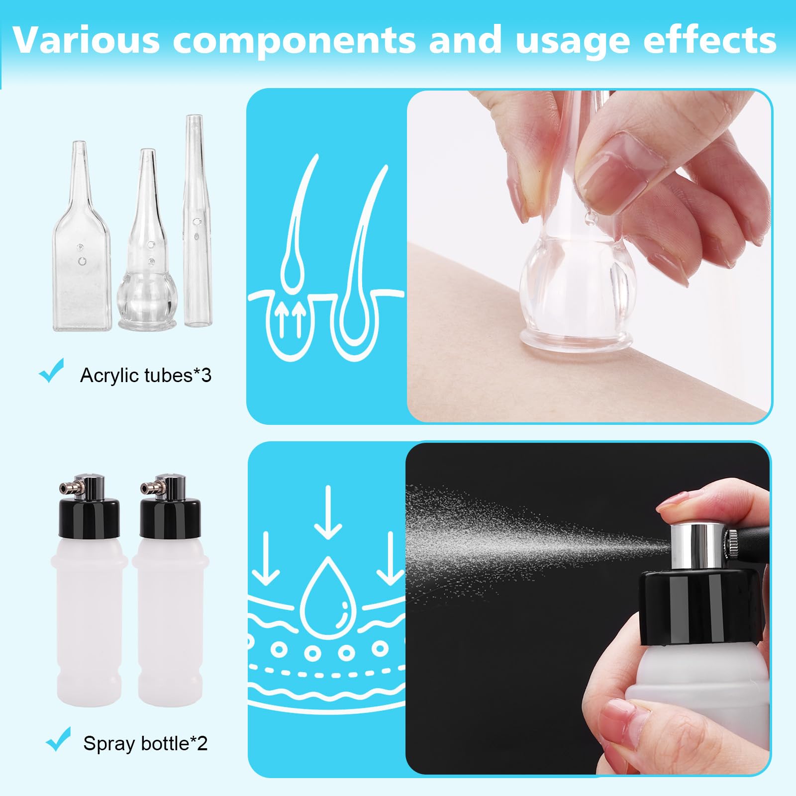 Bouteille vaporisateur MCWDOIT pour une application fluide.