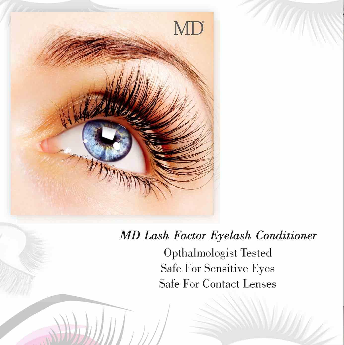 MD Lash Factor résultats potentiels: cils plus longs et volumineux