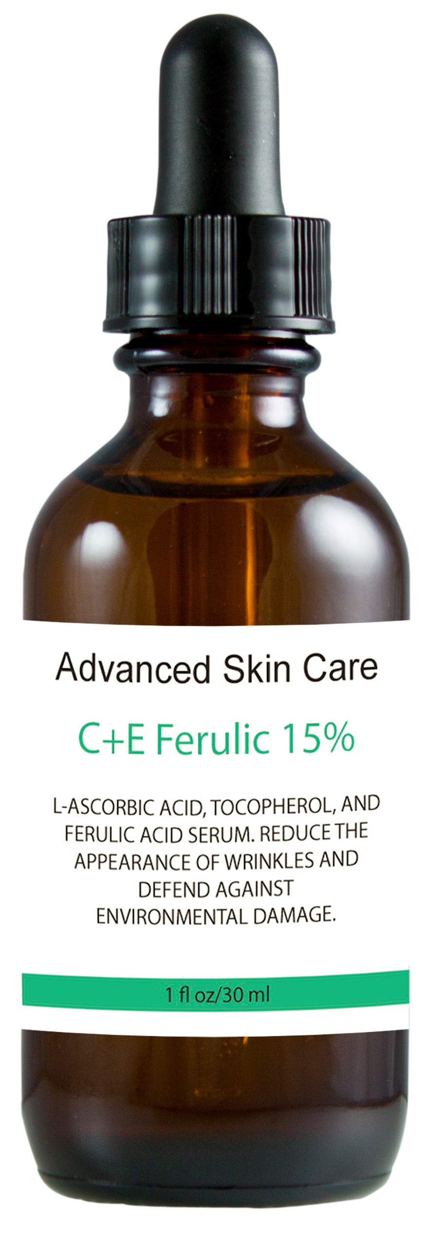 MD3 ADVANCED SKINCARE CE FERULIC SERUM, flacon ouvert — jeunesse et hydratation améliorées