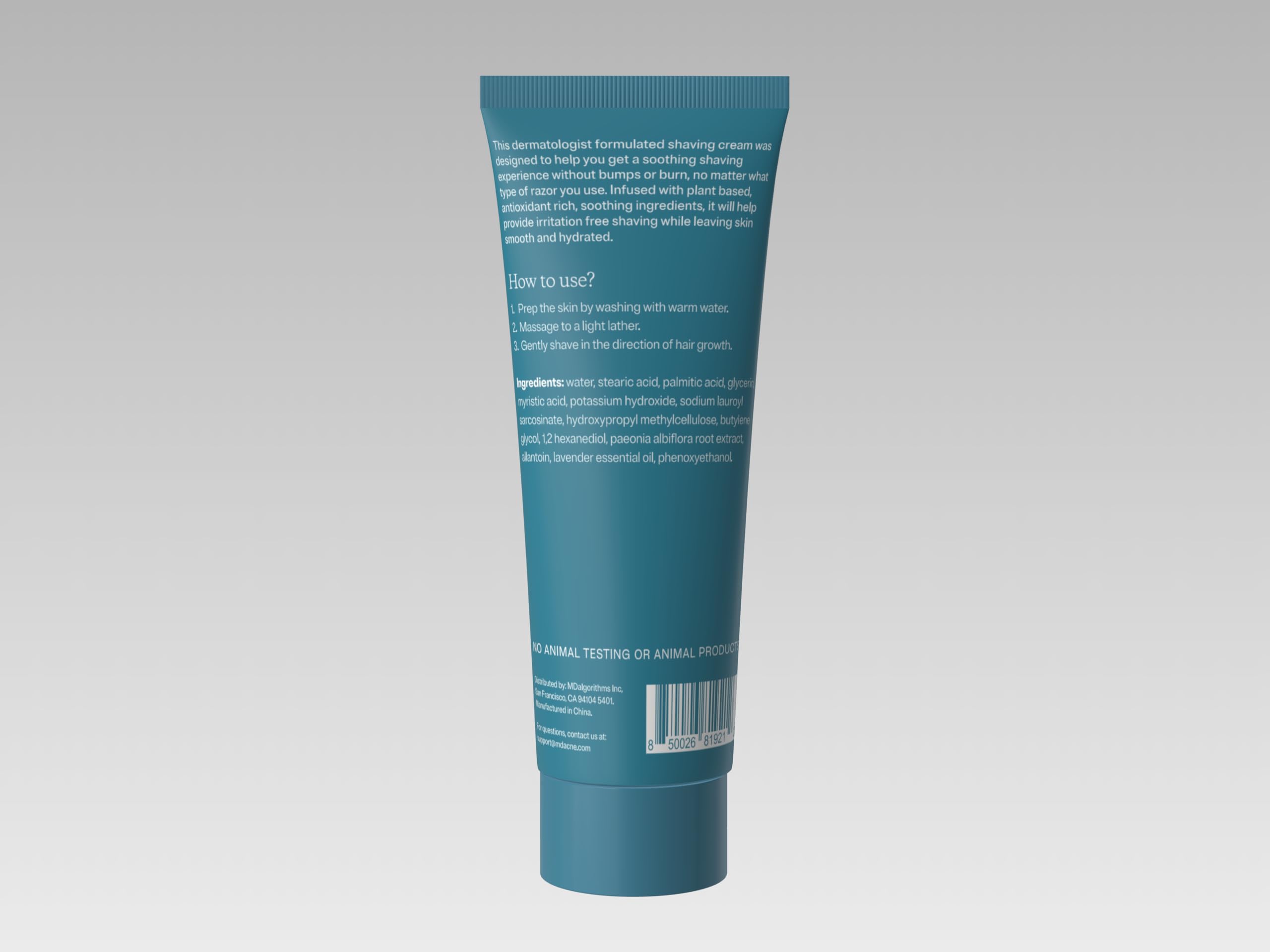 MDacne cruelty-free and vegan branding reflects ethical skincare.