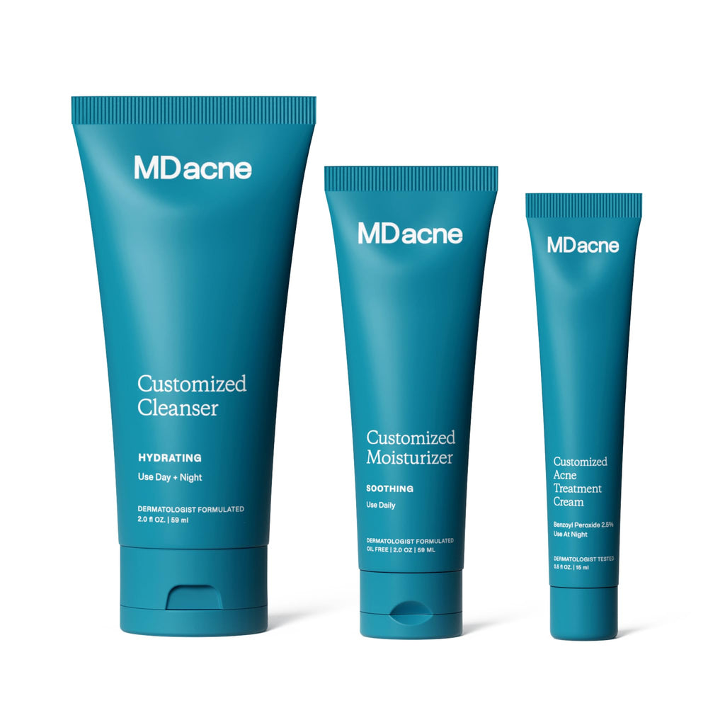 MDacne kit en 3 étapes prêt pour routine anti-acné
