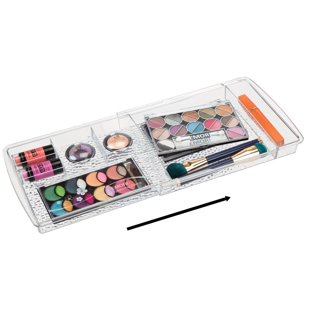 Accessoire maquillage mDesign, organisation compacte pour tiroir et plan de travail.